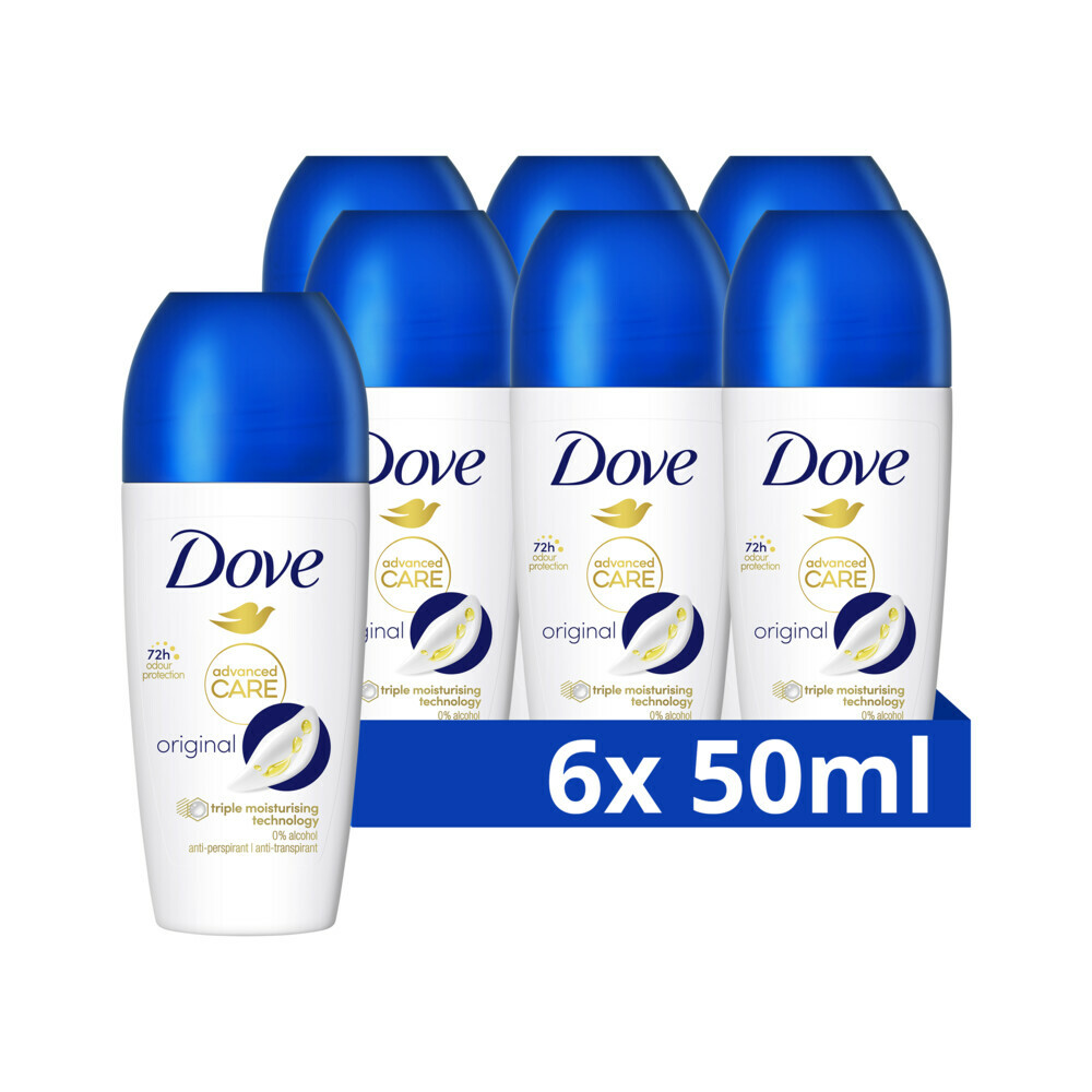 6x Dove Deodorant Roller Original 50 ml