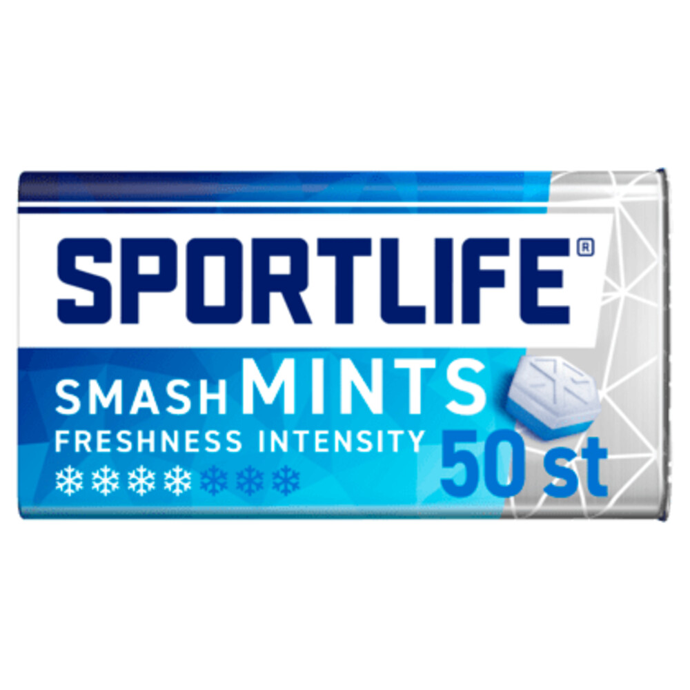 6x Sportlife Kauwgom Smashmint 50 stuks