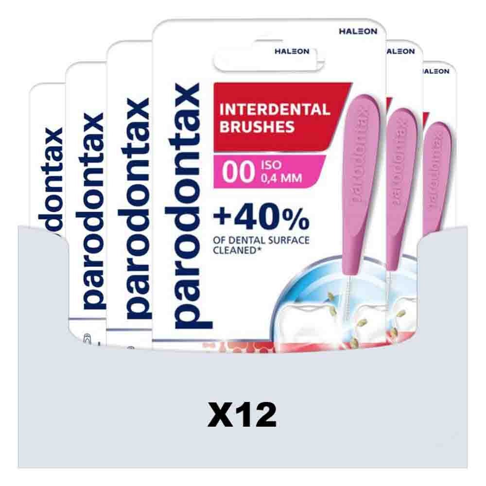 12x Parodontax Interdentale Ragers 0,4mm ISO 0 met Dop 6 stuks