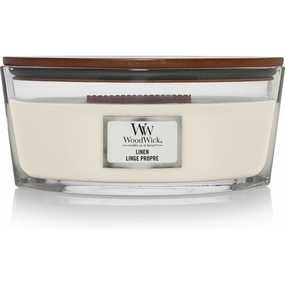 WoodWick Geurkaars Ellipse Linen 454 gr