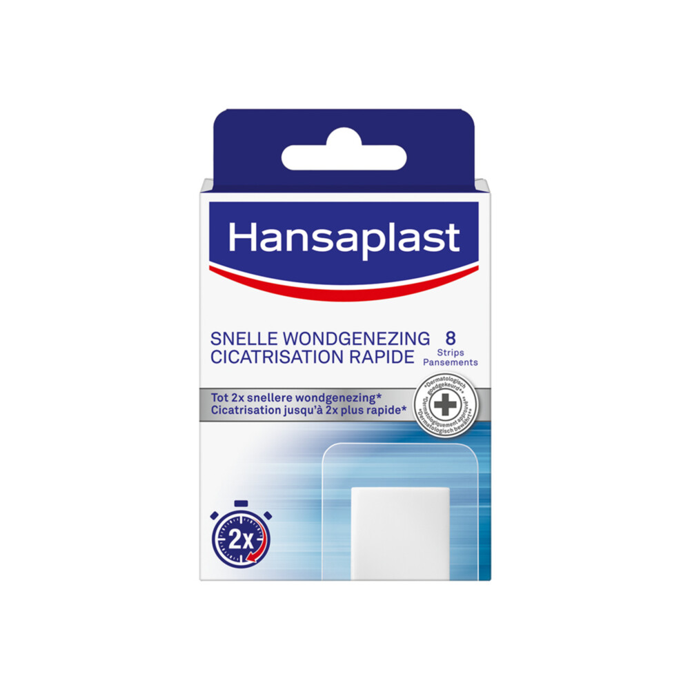 Hansaplast Snelle Wondgenezing Groot 8 stuks