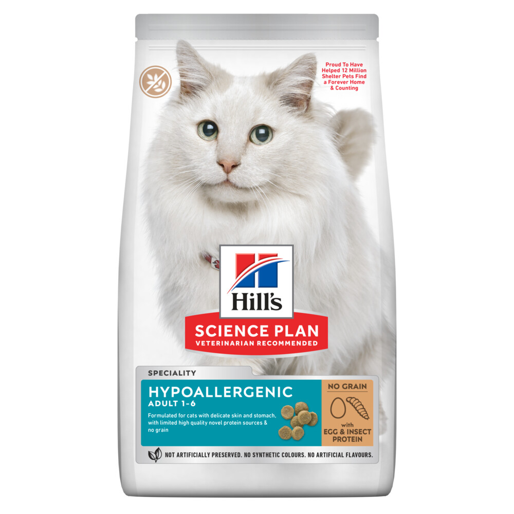 Hill's Cat Adult Hypoallergenic Egg&Insect Protein 1,5 kg