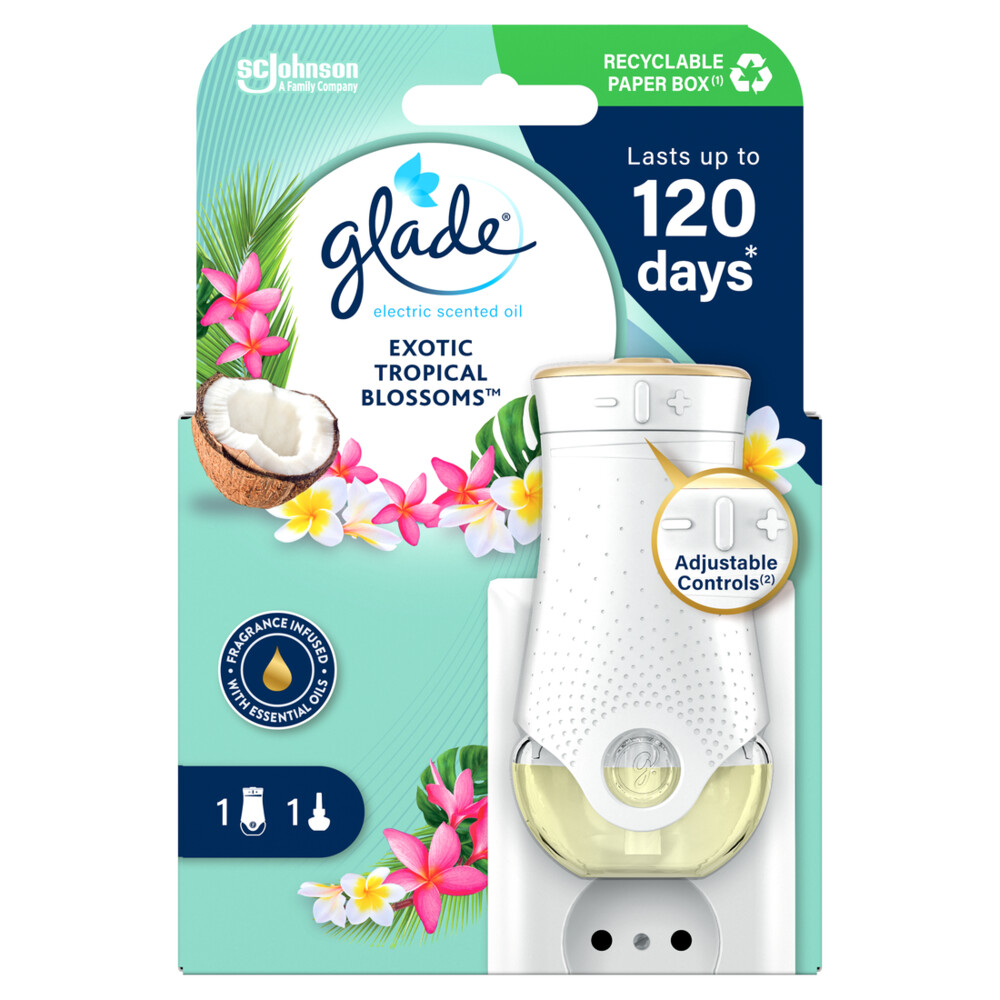 6x Glade Electric Scented Oil Houder Exotic Tropical Blossoms