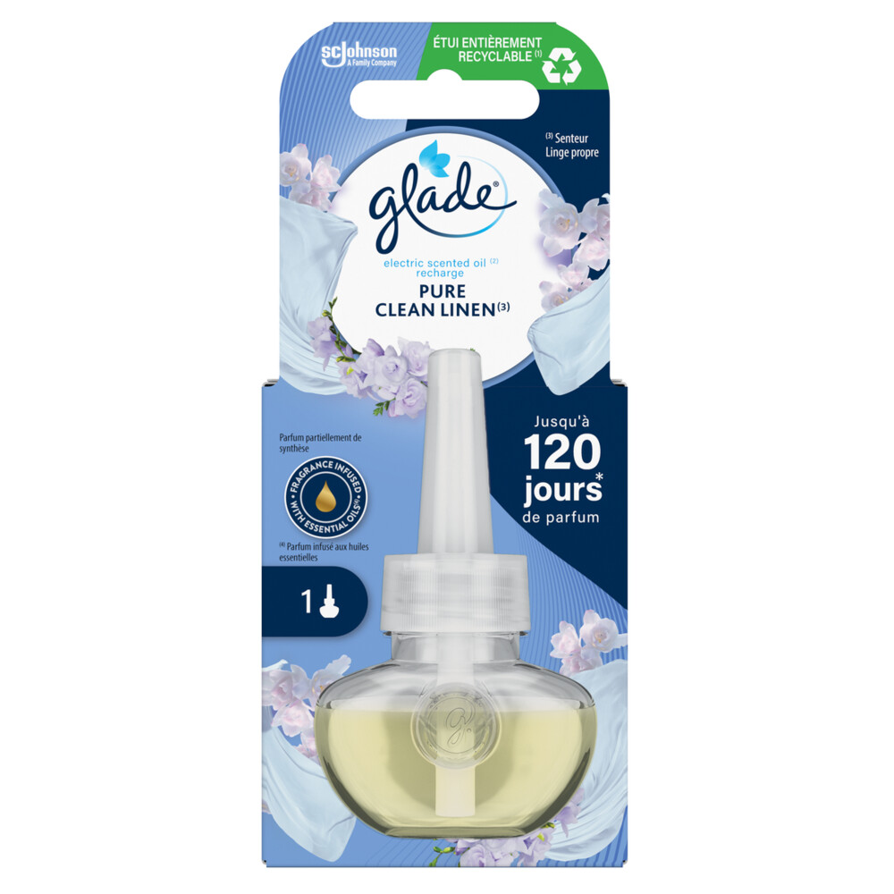 Glade True Scent Pure Clean Linen - Diffusore di aromi in gel Clean Linen