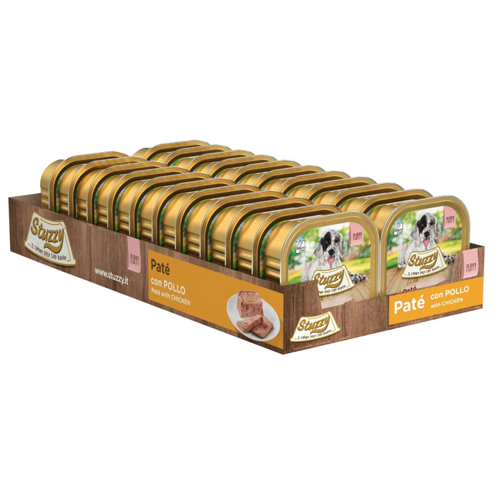 22x Stuzzy Hondenvoer Paté Kip 150 gr