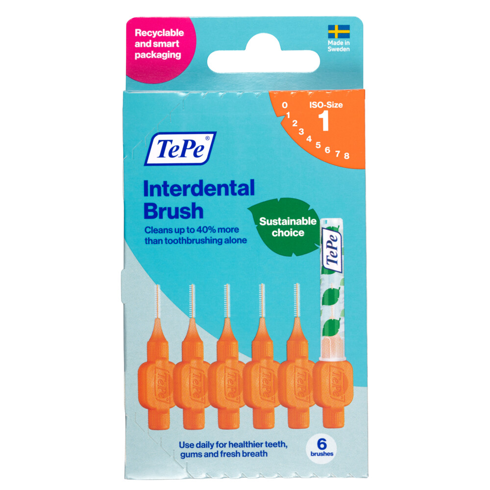 6x TePe interdentale Ragers original 0,45 mm Oranje 6 stuks