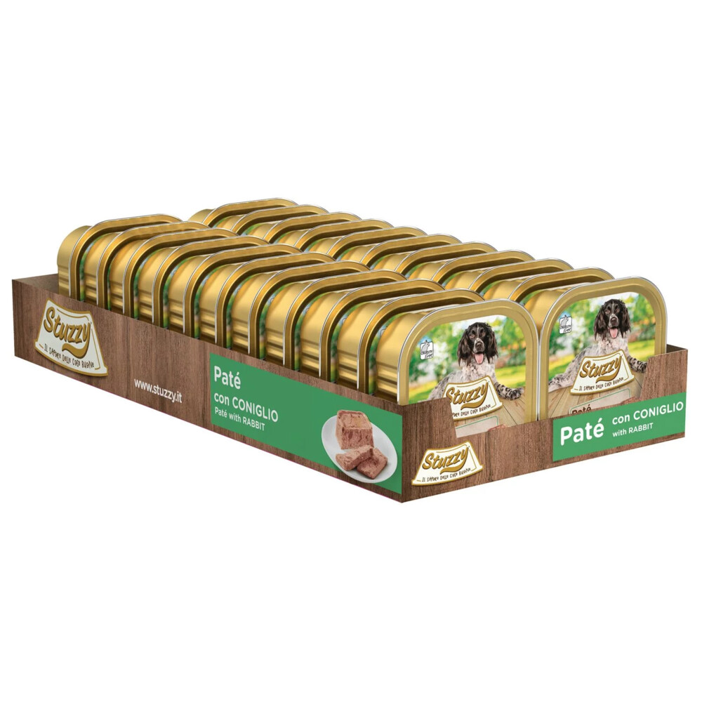 22x Stuzzy Hondenvoer Paté Konijn 150 gr