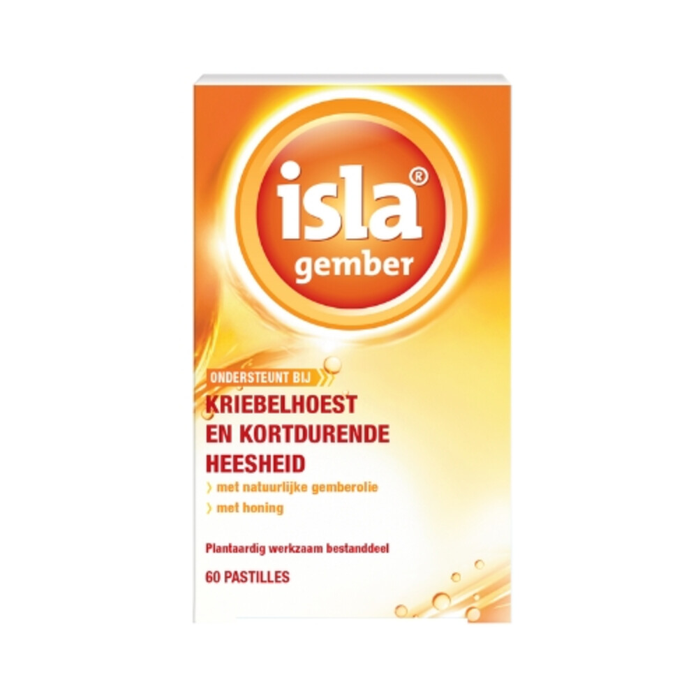 Isla Gember Keelpastilles 60 stuks