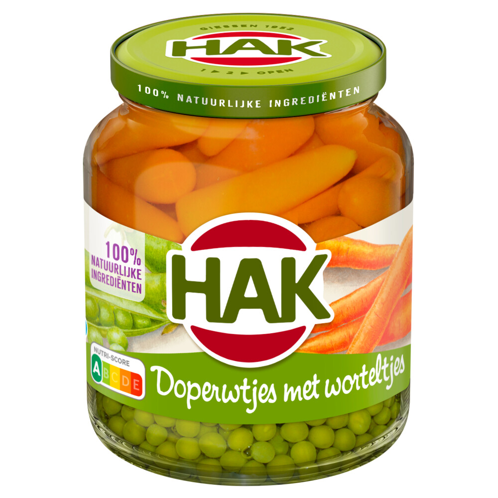 12x Hak Doperwtjes Met Worteltjes Extra Fijn 675 gr