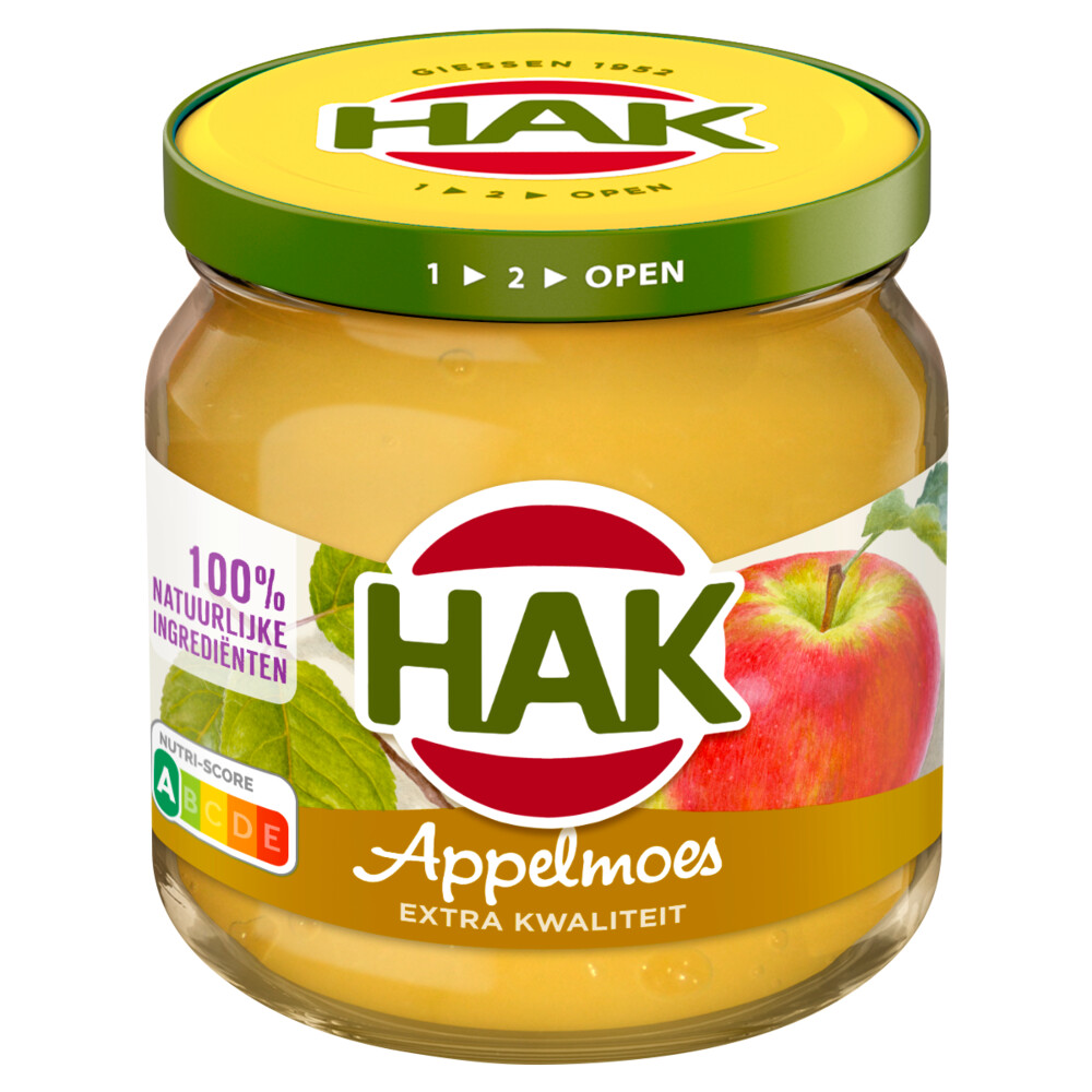 12x Hak Appelmoes Authentiek Hollands Recept Extra Kwaliteit 200 gr