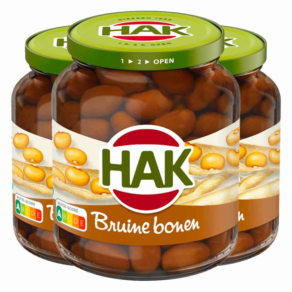 3x Hak Bruine Bonen Uit Zeeland 370 gr