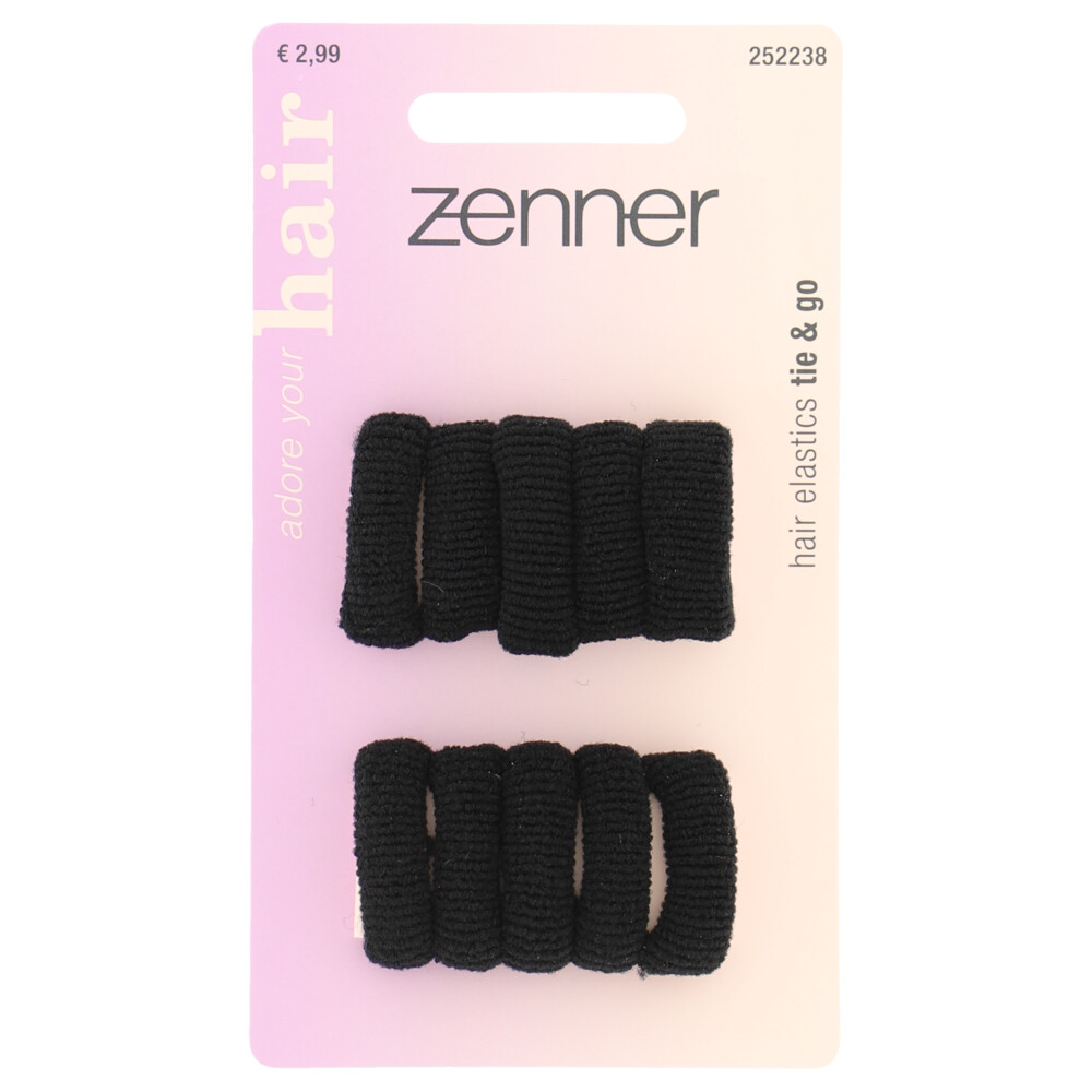 Zenner Elastieken Rollup Zwart 10 stuks