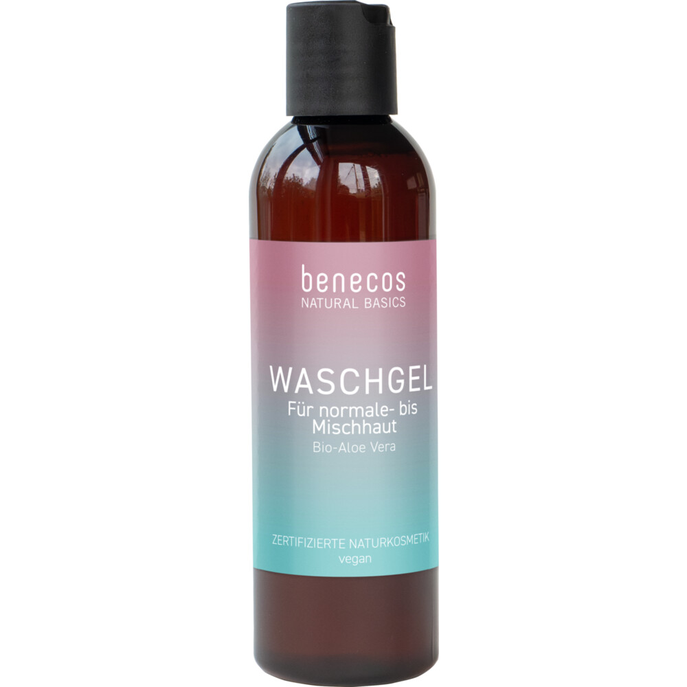 Benecos Natural Basics Wasgel Gezicht Organic Aloe Vera Juice 200 ml