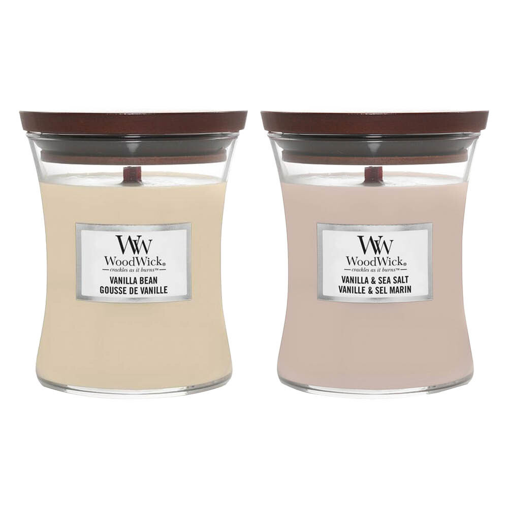 WoodWick Geurkaars Vanilla Pakket