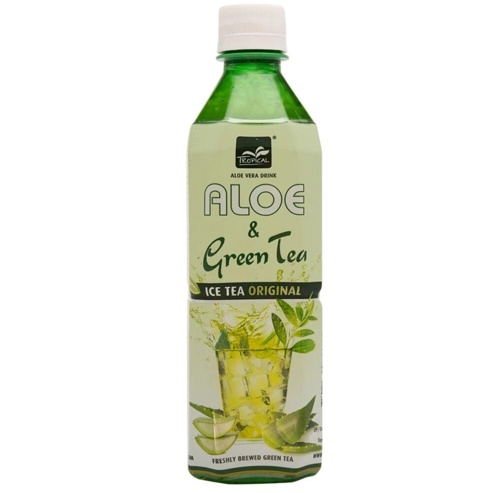 Tropical Aloe Vera Drink Green Tea Natural 500 ml