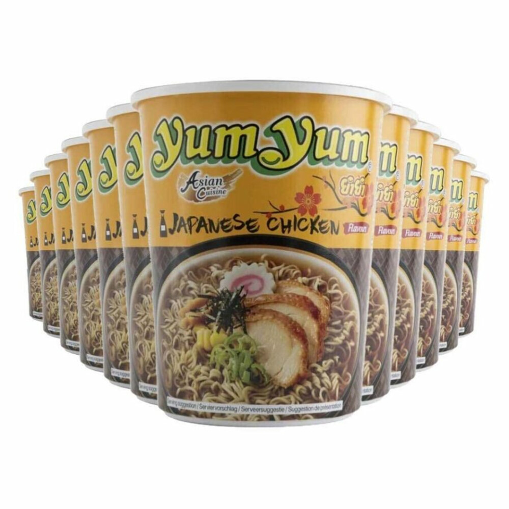 12x Yum Yum Noodles Soep Cup Shoyu Saus 70 gr