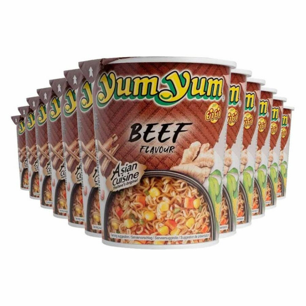 12x Yum Yum Noodles Soep Cup Rund 70 gr