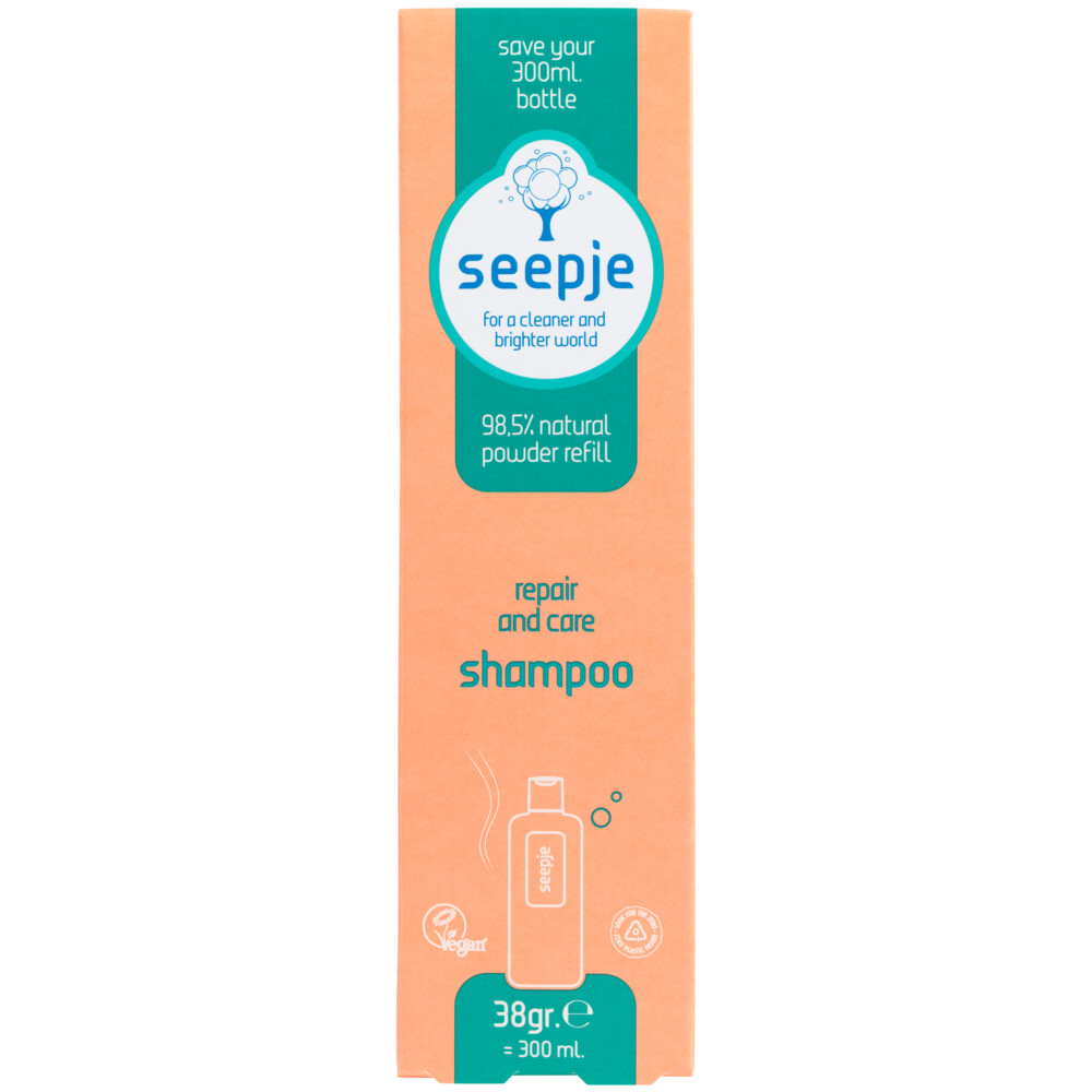 10x Seepje Repair&Care Shampoo Navulling 38 gr