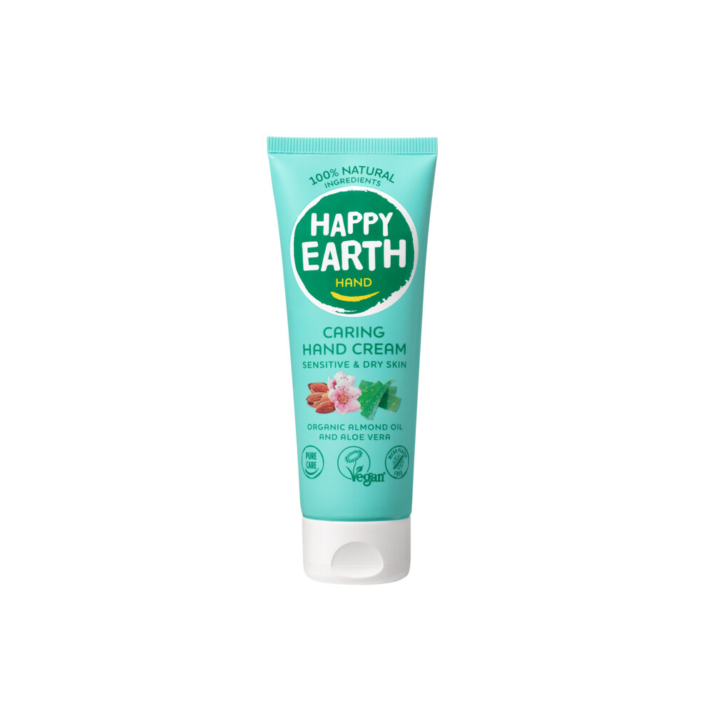 6x Happy Earth Handcréme 100% Natuurlijk 75 ml