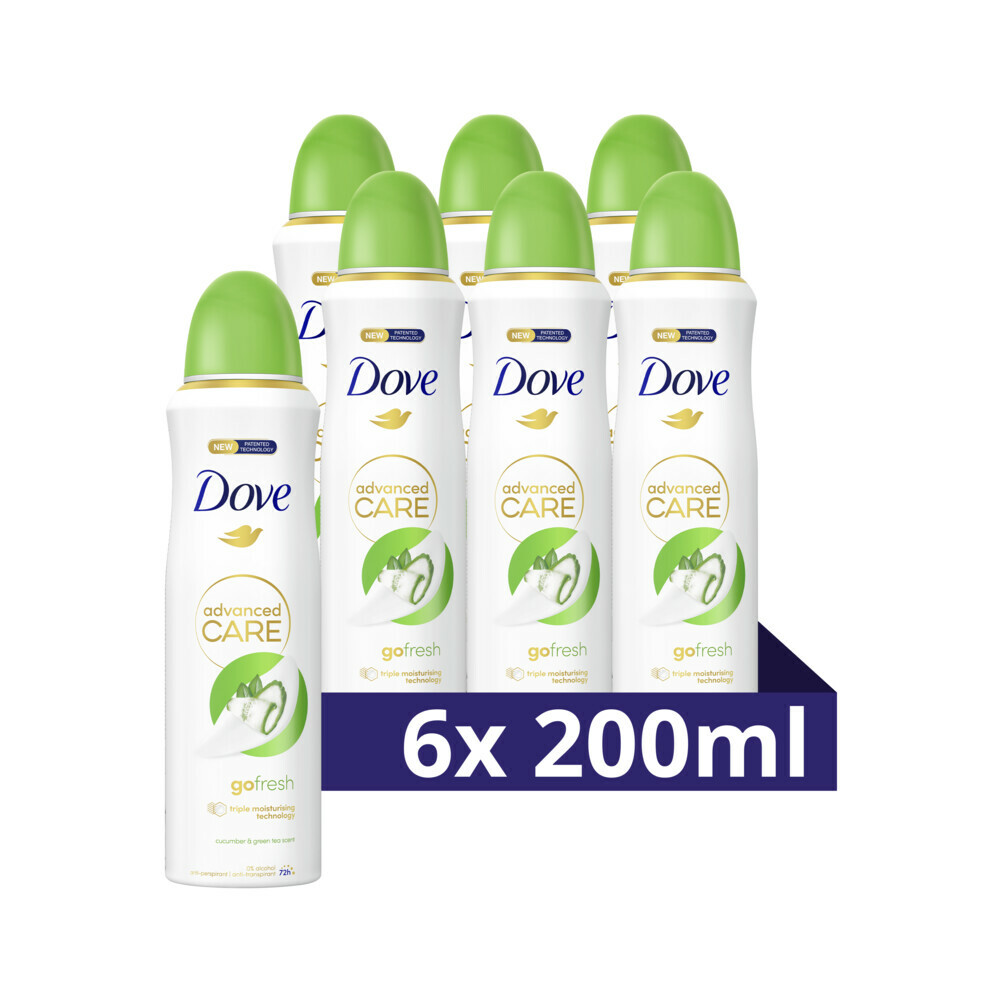 6x Dove Deodorant Spray Cucumber&Green Tea 200 ml