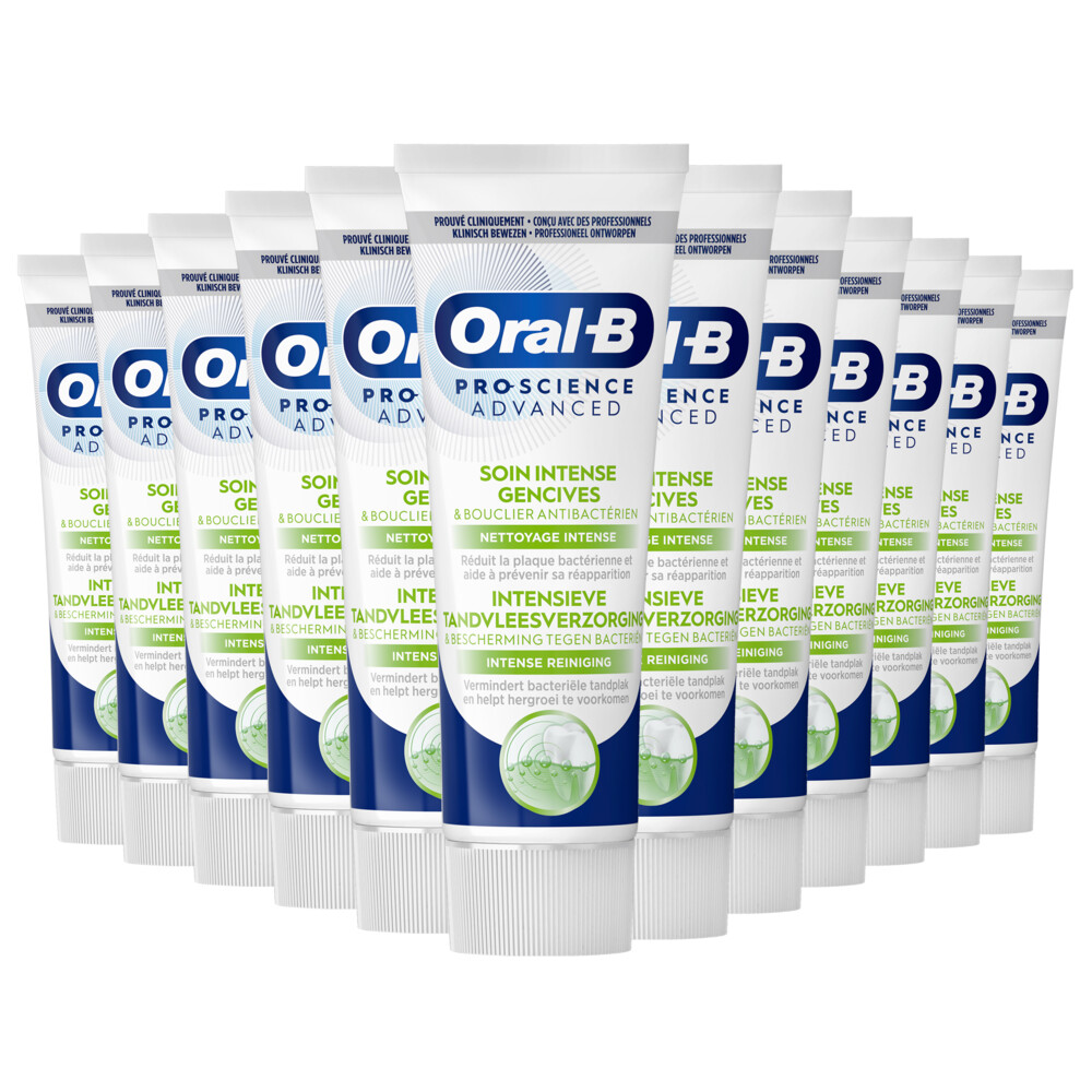 12x Oral-B Tandpasta Pro-Science Advanced Intense Reiniging 75 ml