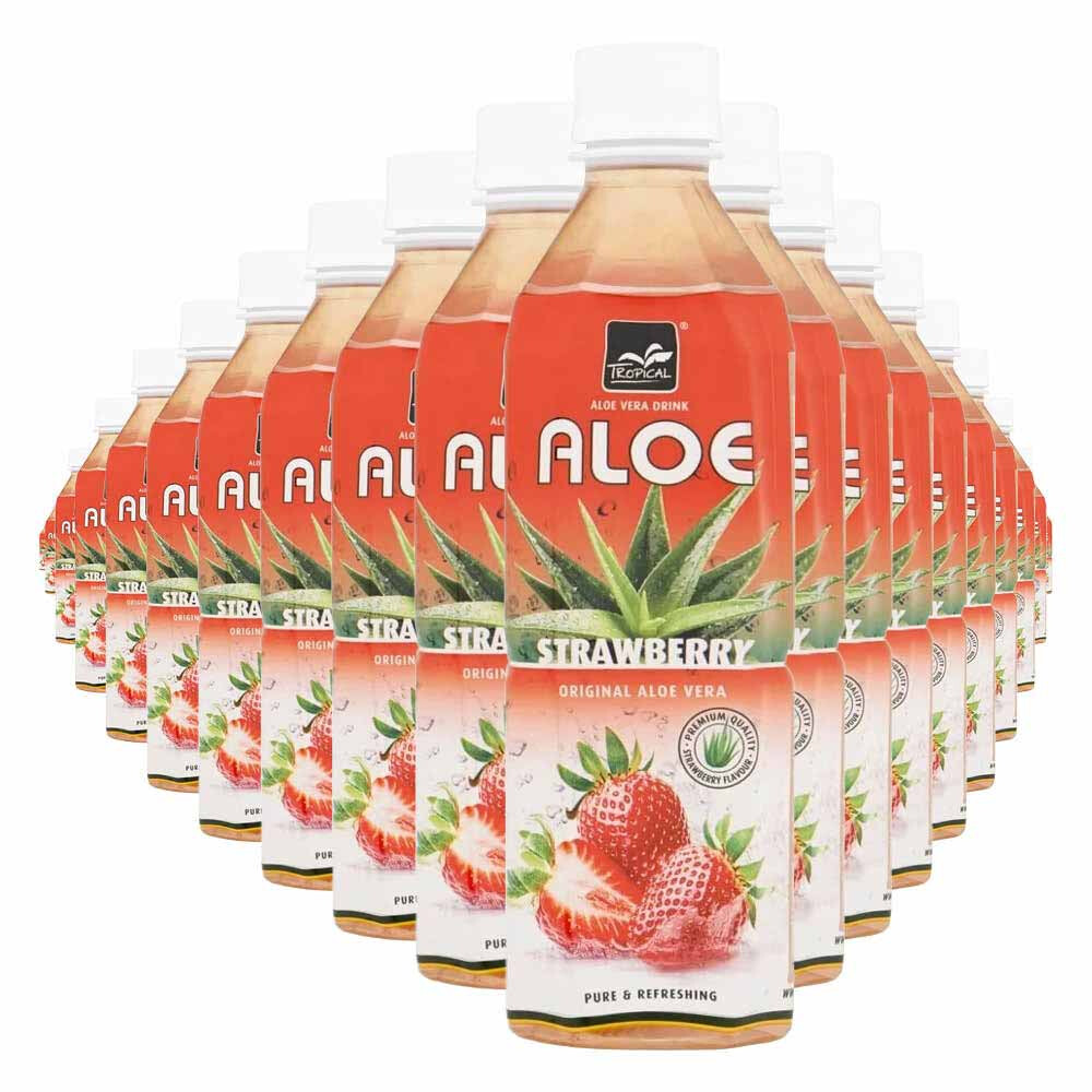 20x Tropical Aloe Vera Drink Aardbei 500 ml
