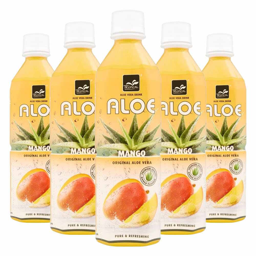 5x Tropical Aloe Vera Drink Mango 500 ml