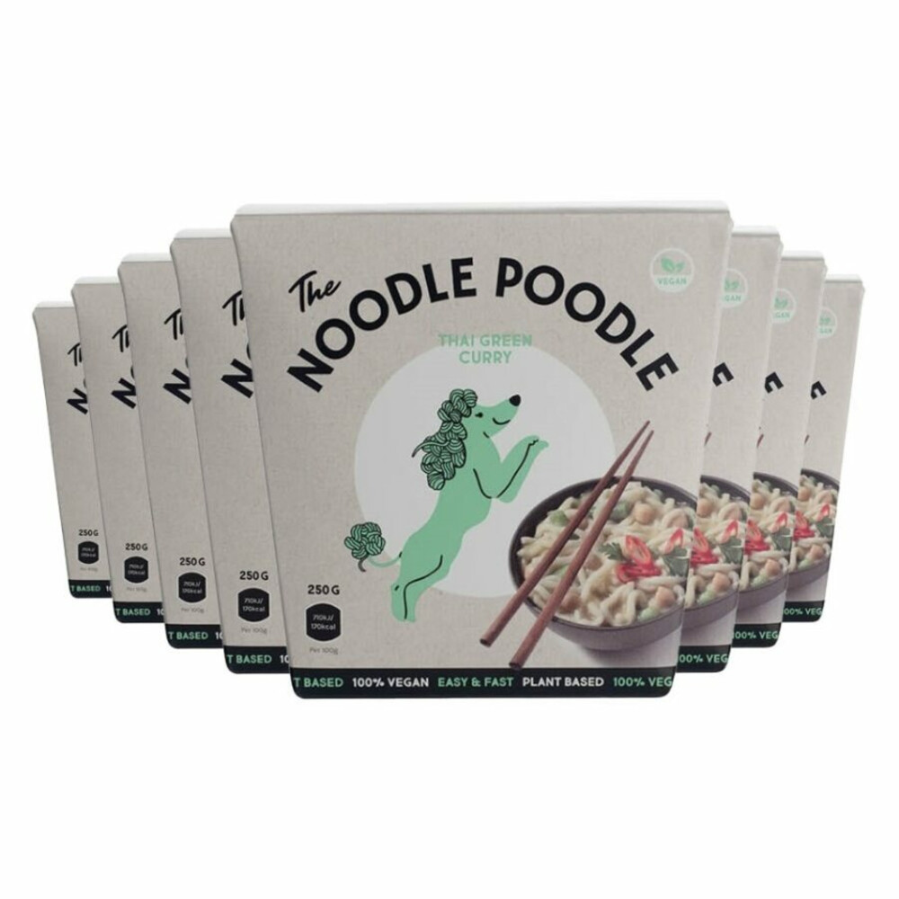 8x The Noodle Poodle Thai Green Curry 250 gr