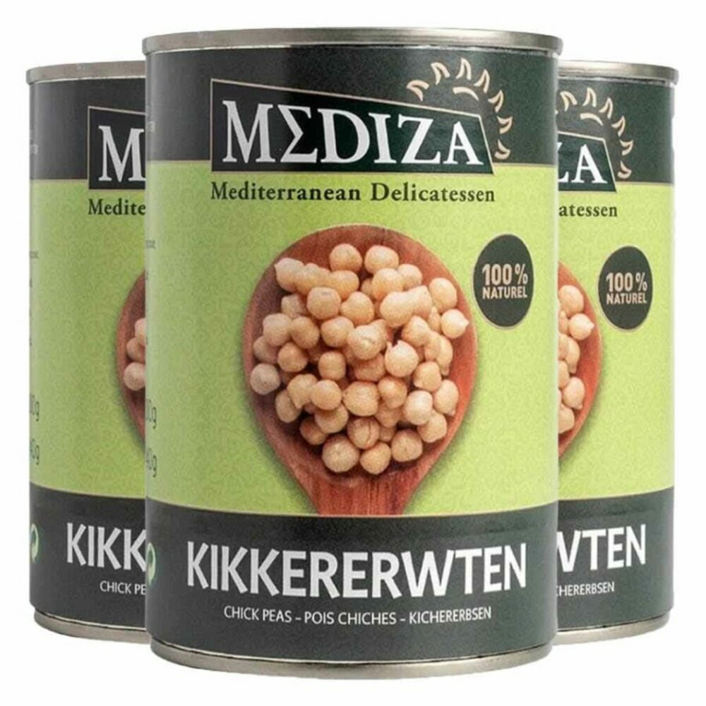 3x Mediza Kikkererwten 400 gr