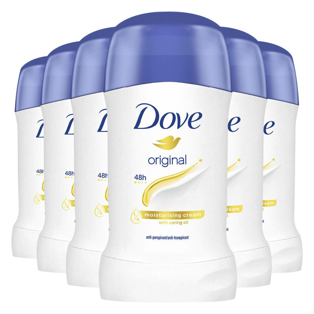 6x Dove Deodorant Stick Original 40 ml