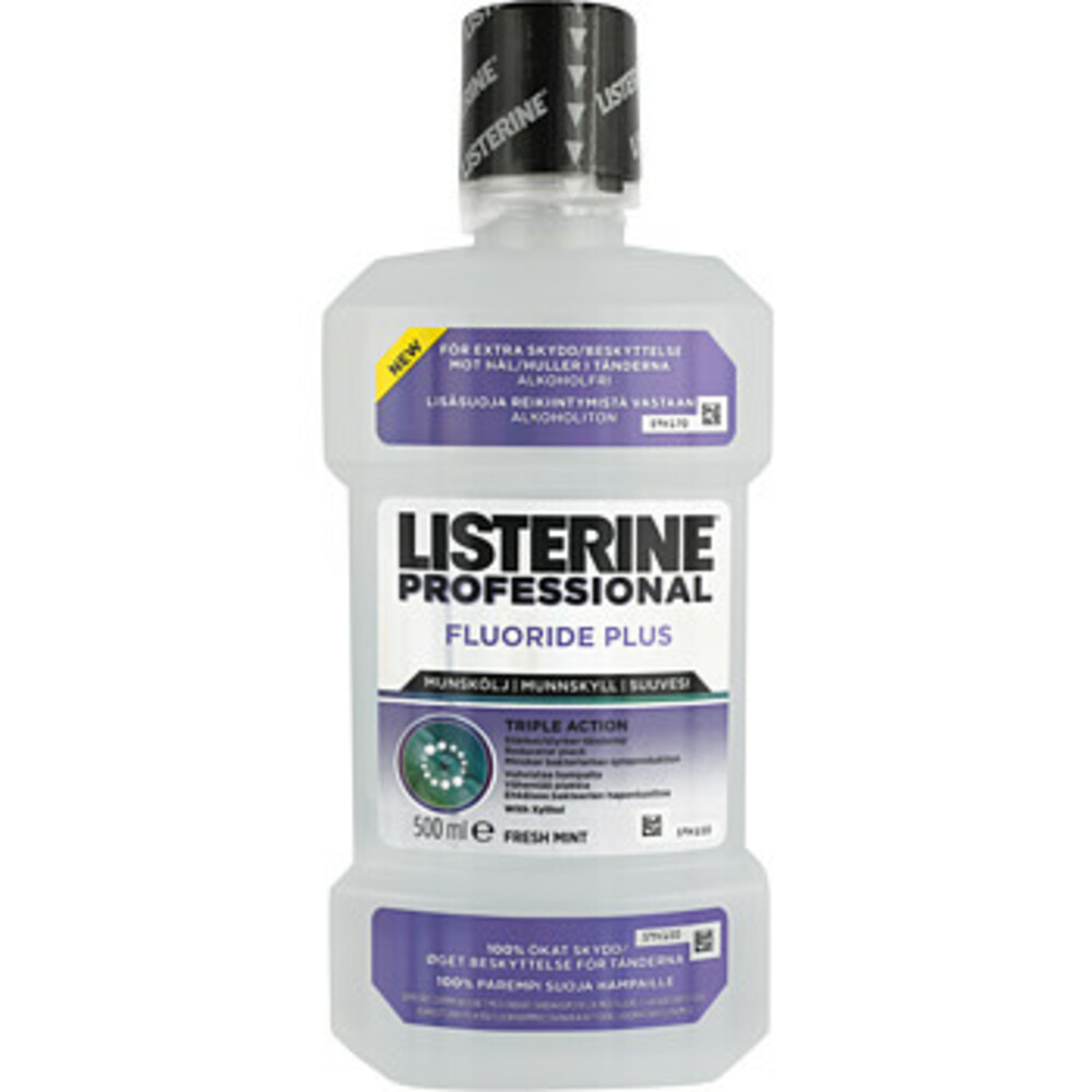 6x Listerine Mondwater Fluoride Plus 500 ml