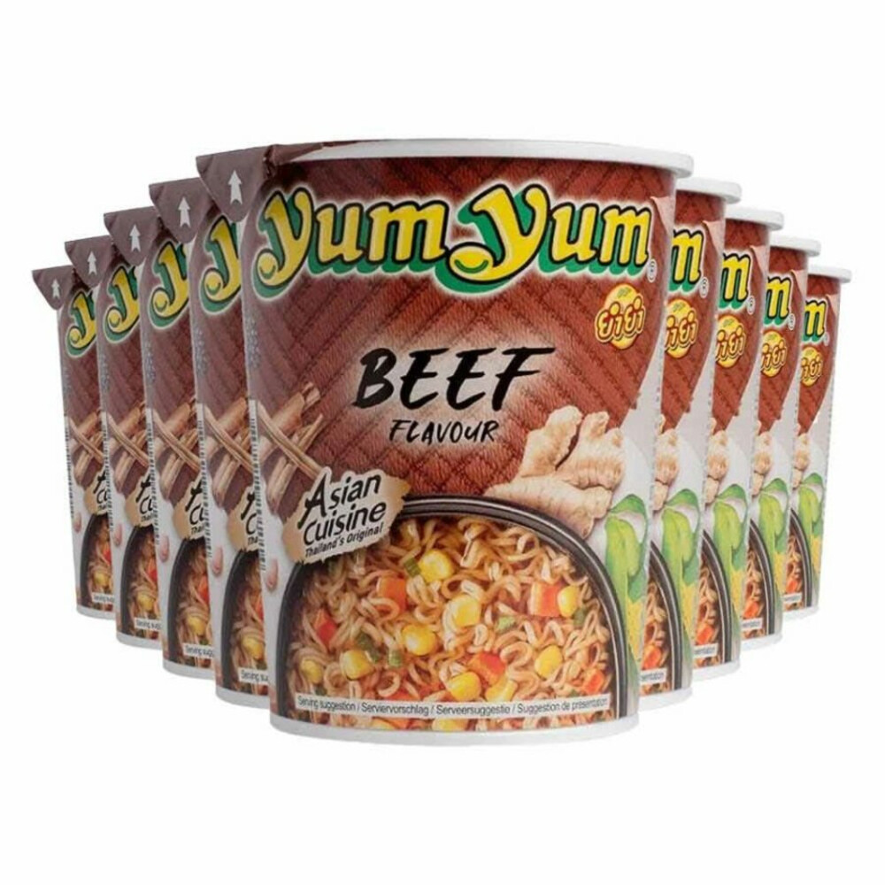 9x Yum Yum Noodles Soep Cup Rund 70 gr