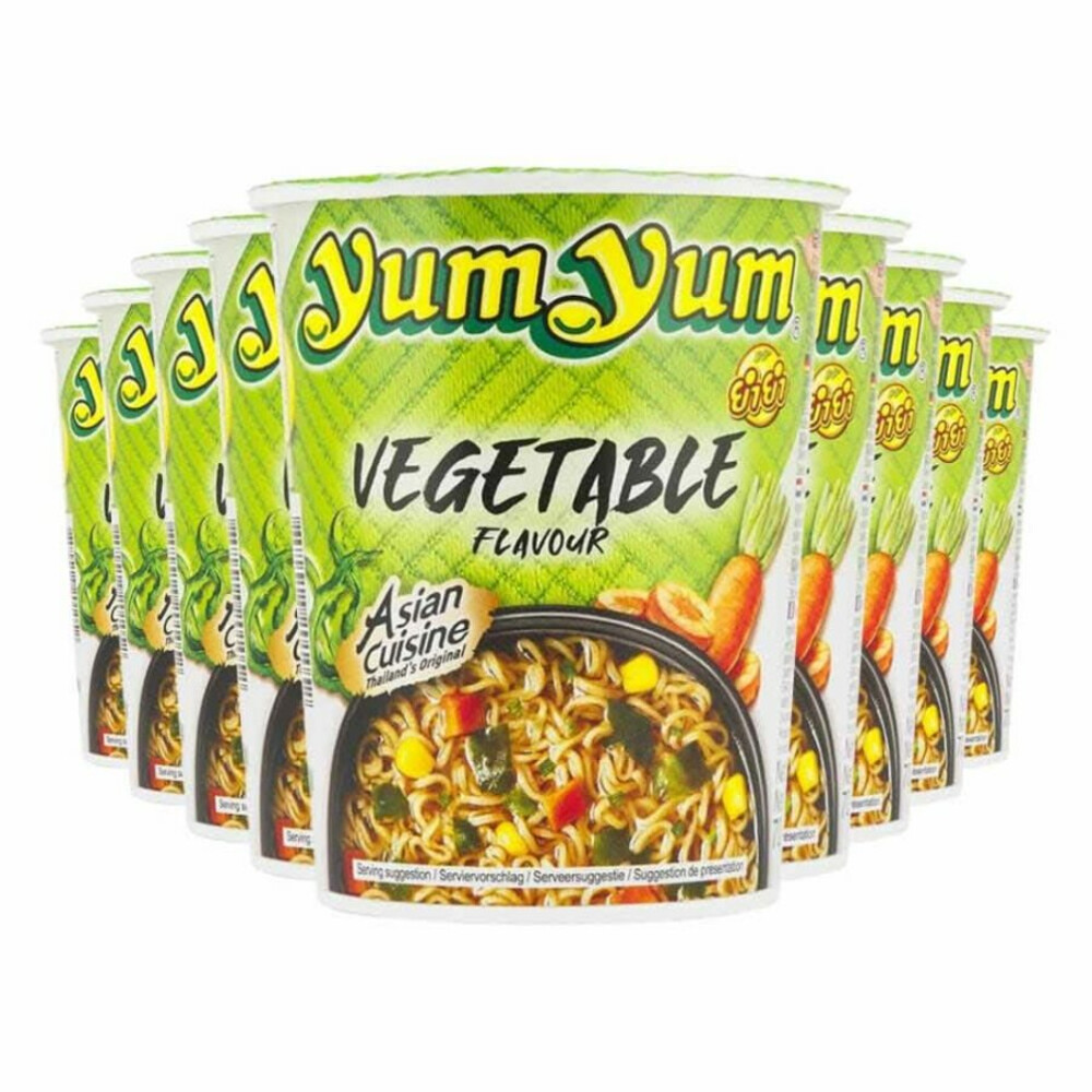 9x Yum Yum Noodles Soep Cup Groenten 70 gr