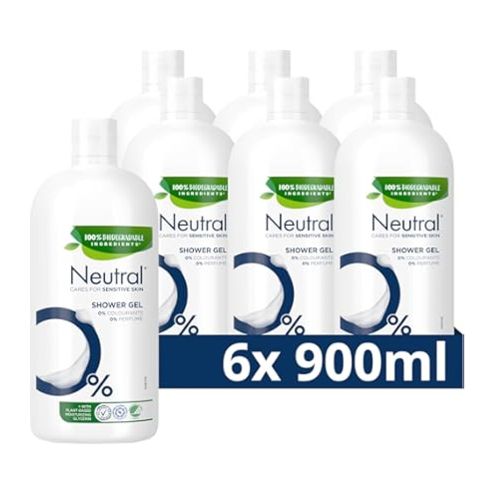 6x Neutral Showergel Parfumvrij 900 ml