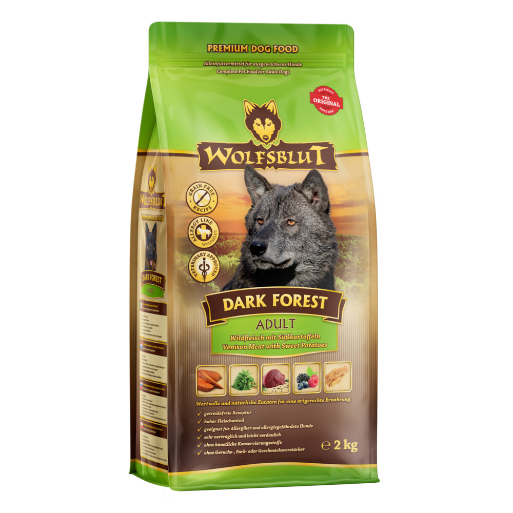 3x Wolfsblut Dark Forest Adult 2 kg