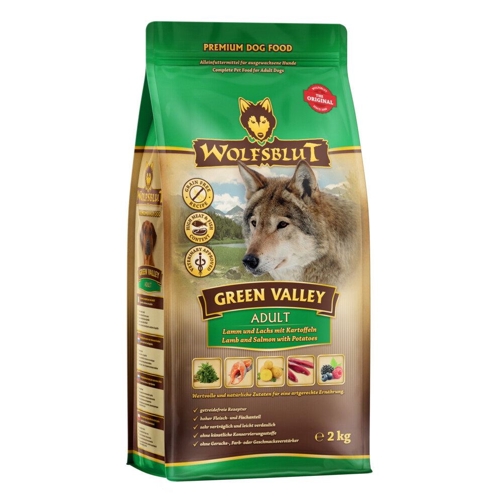 3x Wolfsblut Green Valley Adult 2 kg