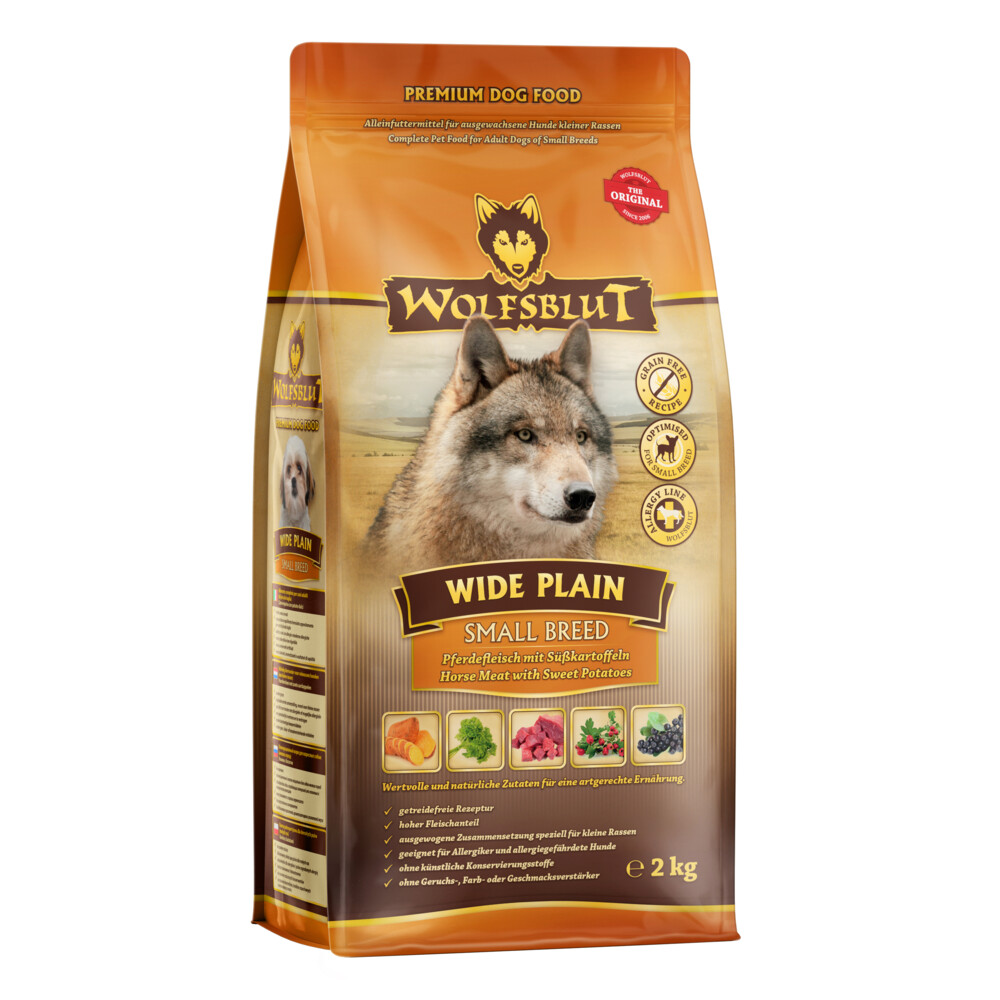 3x Wolfsblut Wide Plain S-breed 2 kg