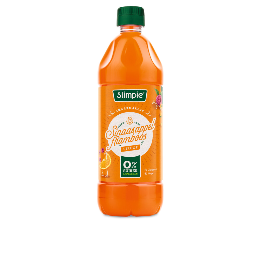 Slimpie Siroop Sinaasappel Framboos 650 ml