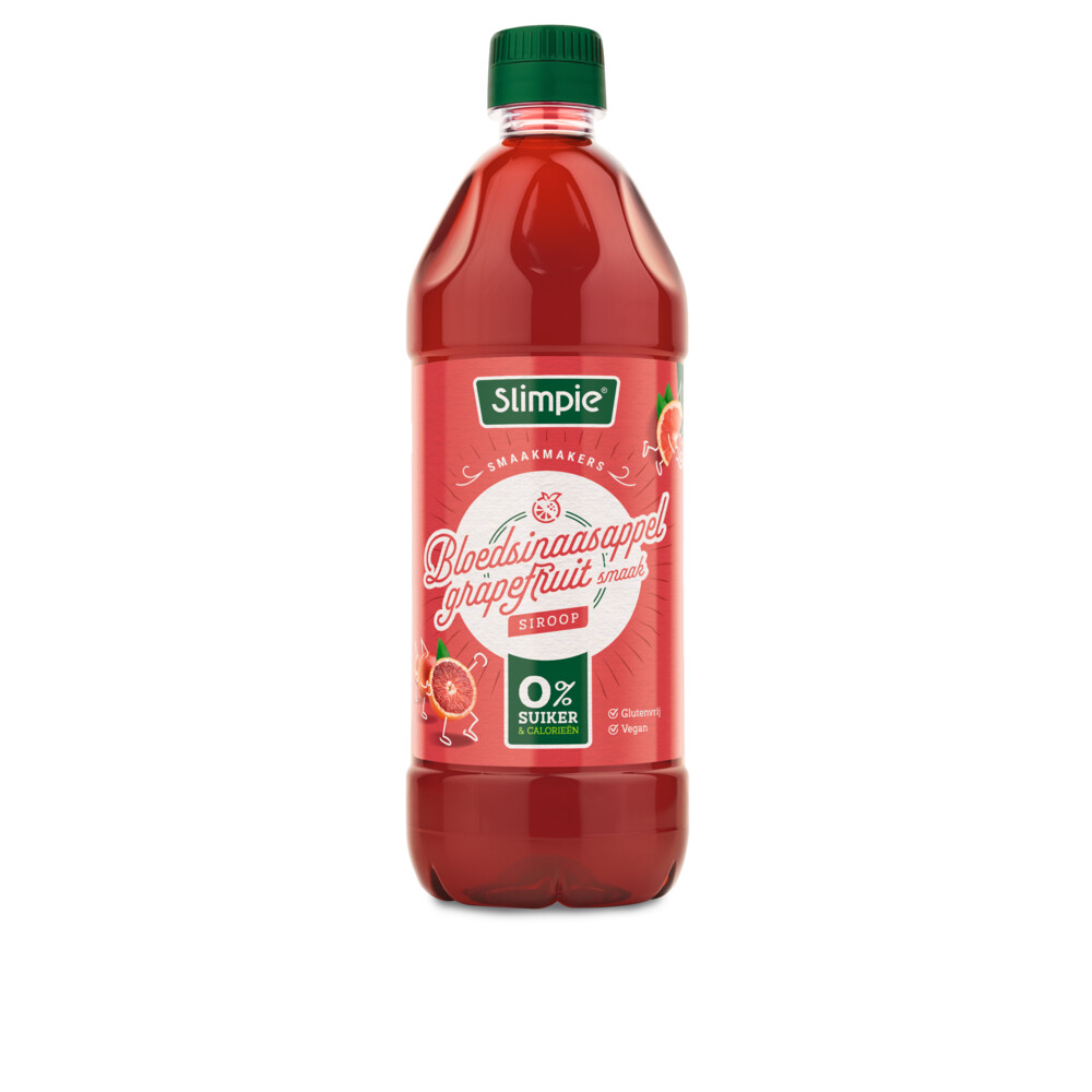 Slimpie Siroop Bloedsinaasappel Grapefruit 650 ml