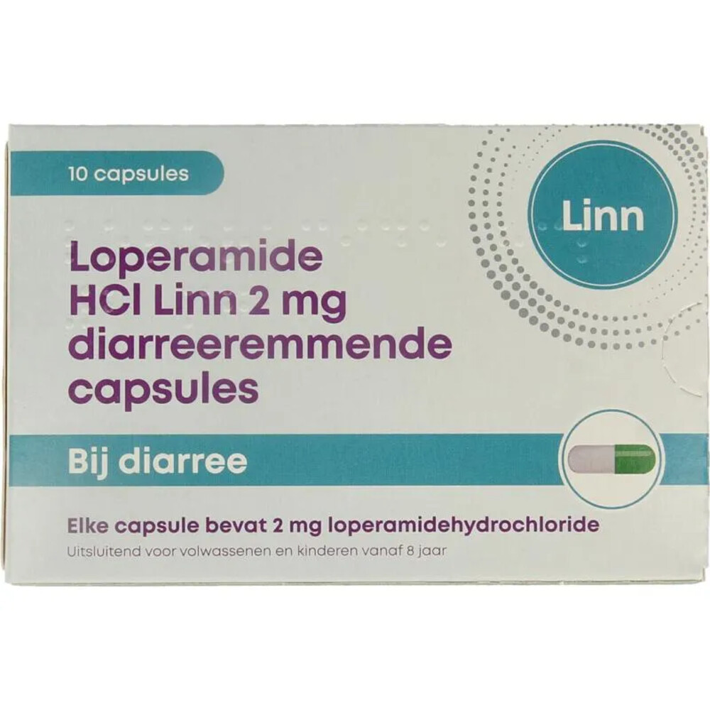 Linn Diarreeremmer Loperamide 2mg 10 capsules