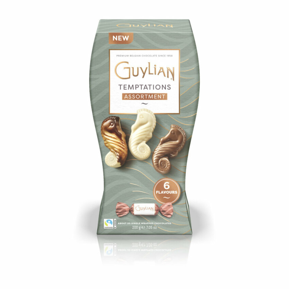 10x Guylian Temptations Mix Curved Pack 200 gr