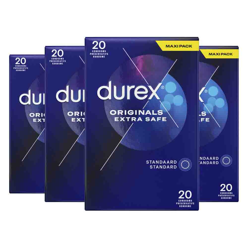 4x Durex Condooms Extra Safe 20 stuks