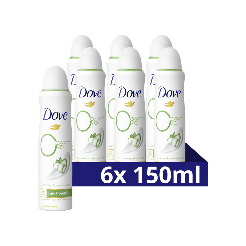 6x Dove Deodorant Spray Cucumber&Green Tea 150 ml