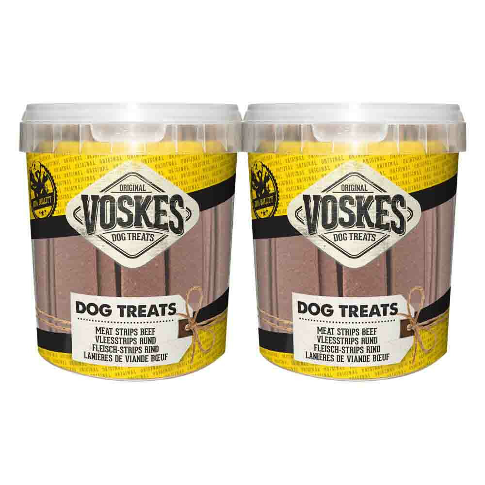 2x Voskes Emmer Vleesstrips Rund 600 gr