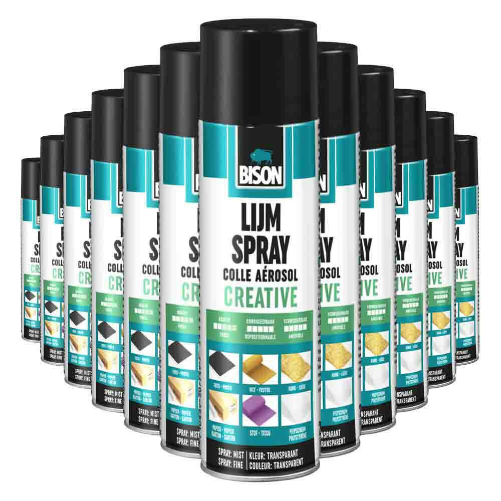 12x Bison Lijmspray Creative 200 ml