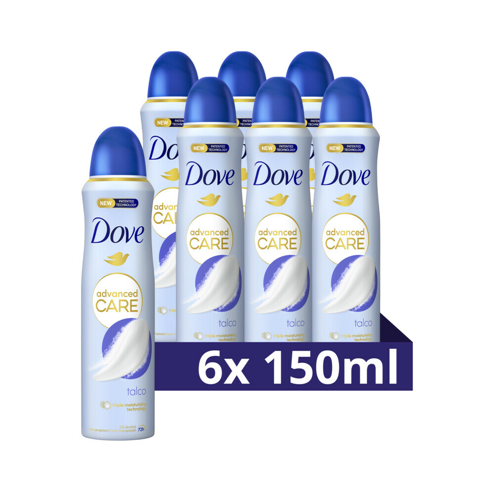 6x Dove Deodorant Spray Talco 150 ml