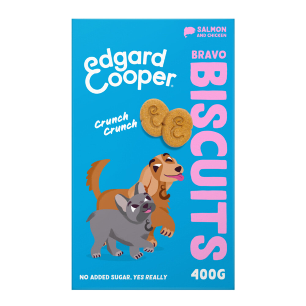 7x Edgard&Cooper Adult Biscuit Zalm&Kip 400 gr