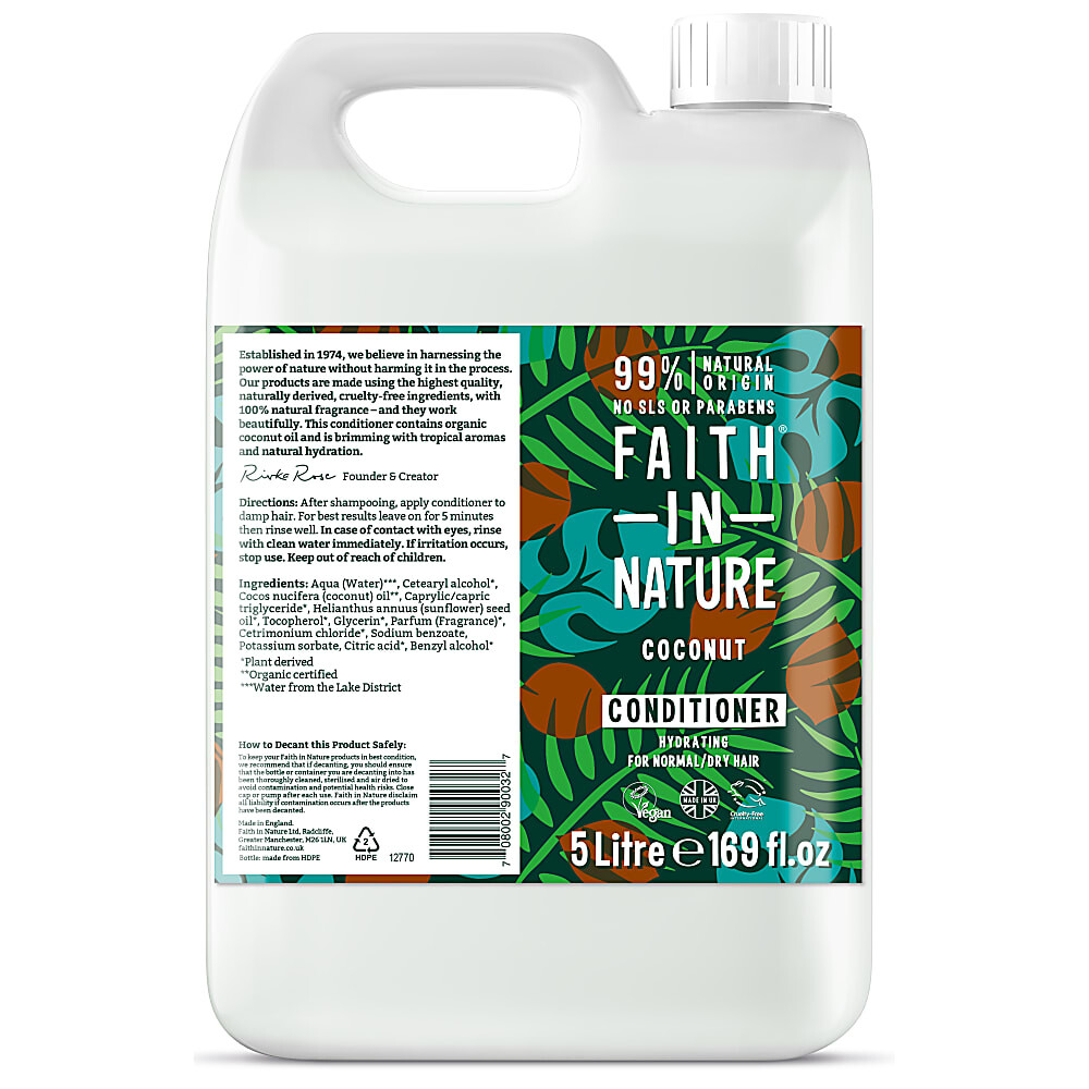 Faith In Nature Conditioner Navulling Coconut 5 liter