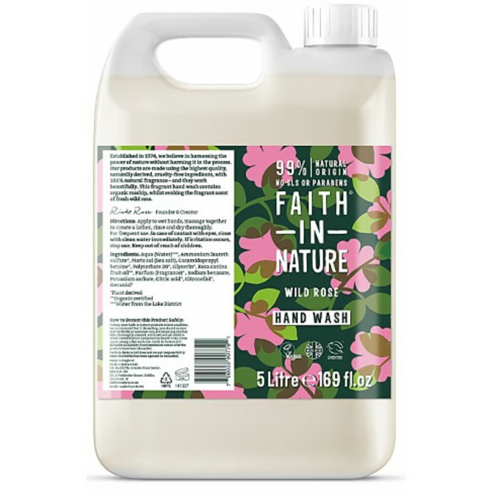 Faith In Nature Handzeep Navulling Wild Rose 5 lt