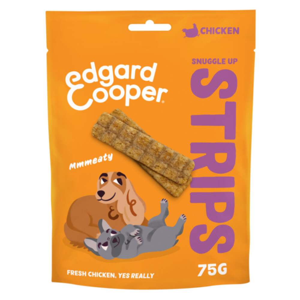 10x Edgard&Cooper Adult Strips Kip 75 gr